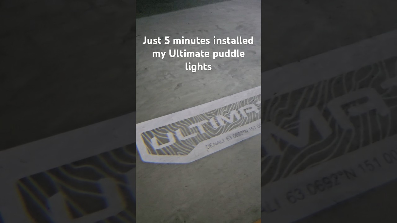 Just 5 minutes installed my GMC Denali ultimate puddle lights. 