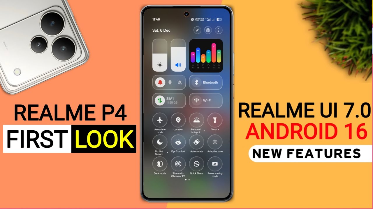 Realme P4 Realme Ui 7.0 Android 16 Official Update - 25+ Hidden Features | P4  New Update