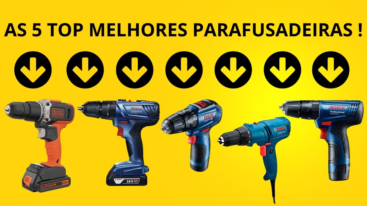 5 TOP MELHORES PARAFUSADEIRAS - QUAL PARAFUSADEIRA COMPRAR? QUAL É A ...