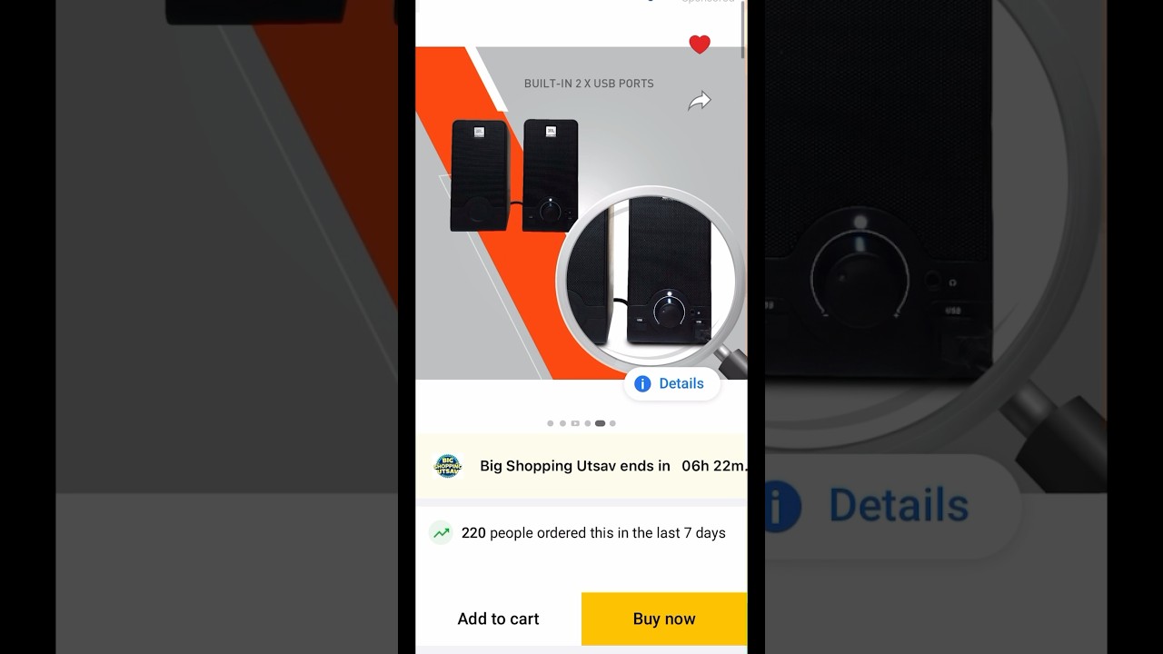 JBL Commercial with microphone 2.5 WLaptop/Desktop Speaker (Black,