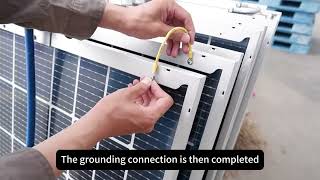 How to Install a Cable-Structure Solar Mounting System | Step 7 Solar Module Installation