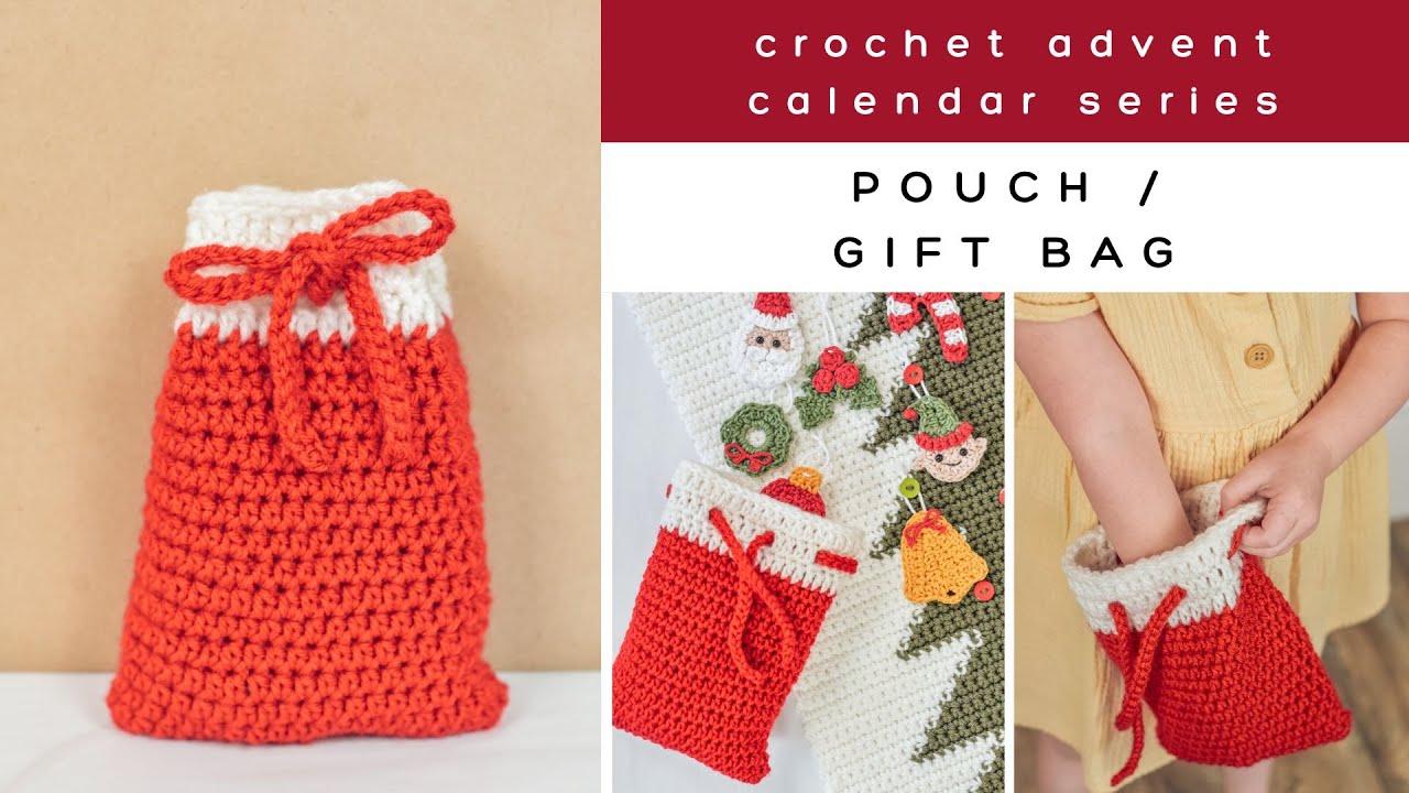 Little Crochet Christmas Gift Bag