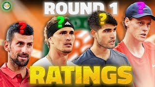 Djokovic, Alcaraz, Sinner & Zverev | Who played BEST in R1? | Roland Garros 2024