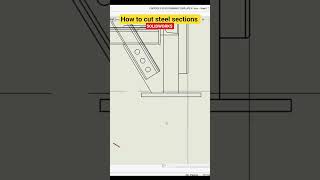 how to cut steel sections in SolidWorks cad #solidworks #cad #steelstructure