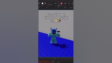 Guys did I put the wrong script? 🙏🥀 #roblox #robloxstudio #robloxmeme