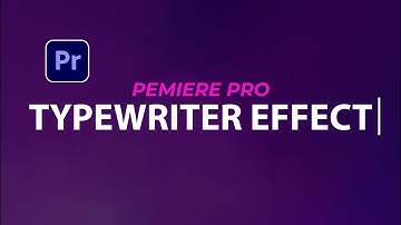 How To Create Typewriter Effect - Premiere Pro 2023 Tutorial