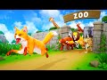 Zoo animals vs the foodstealing fox  funny animal encounters  funny animals comedy cartoons