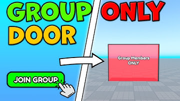How to make a Group only Door | Roblox Studio (GROUP + RANK)