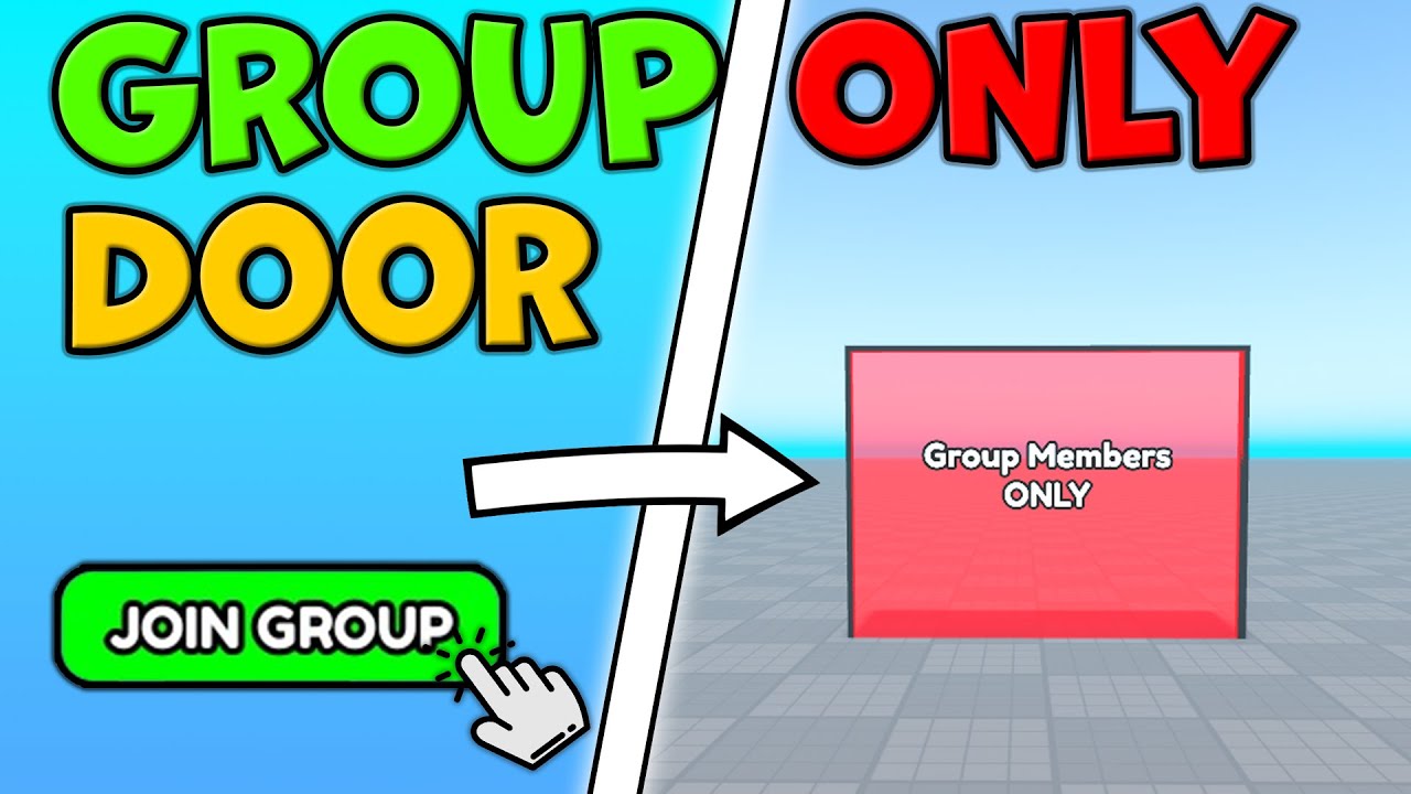 How to make a Group only Door | Roblox Studio (GROUP + RANK)