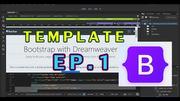 สร้างเว็บไซต์Bootstrap ด้วย Bootstrap Template ในAdobe Dreamweaver EP. 1