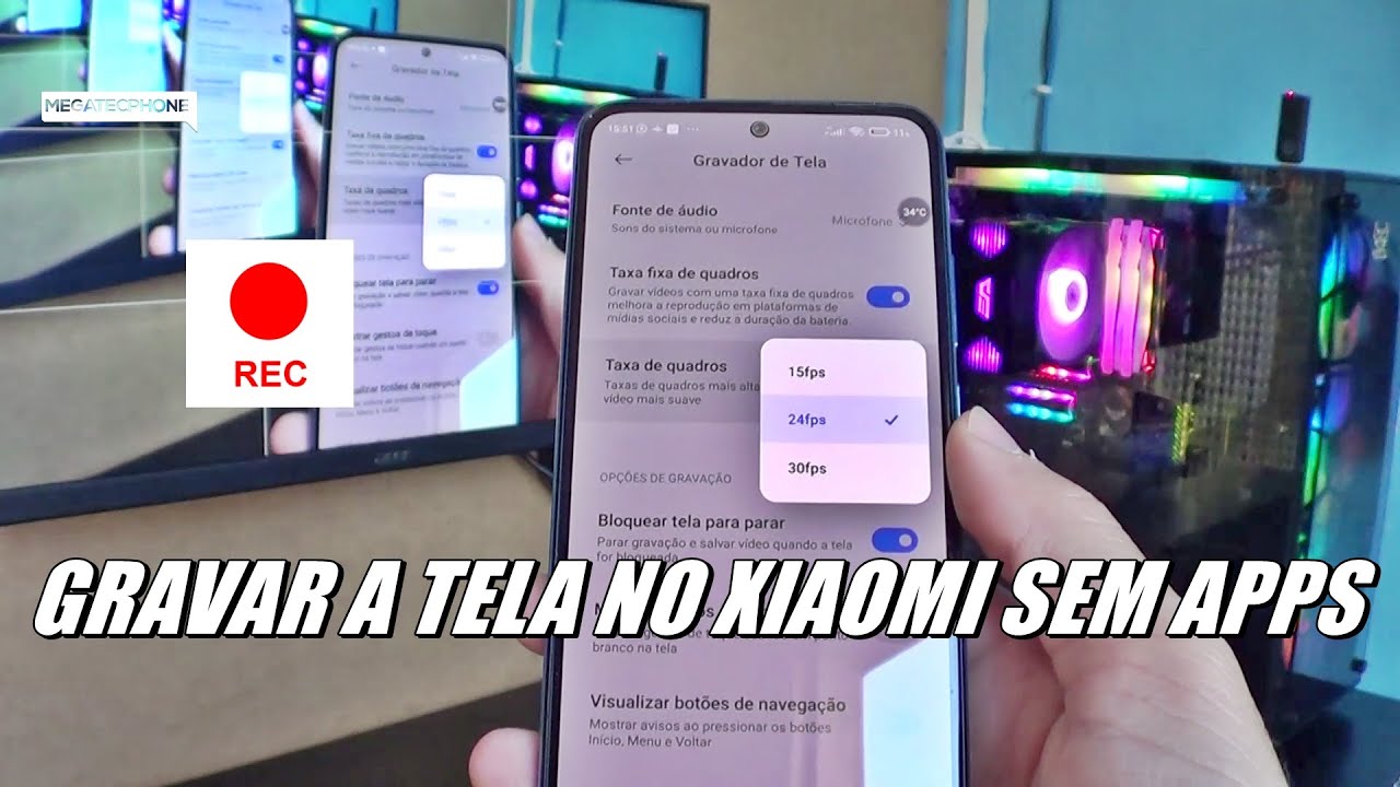 COMO GRAVAR TELA COM ÁUDIO INTERNO NO CELULAR XIAOMI FÁCIL E RÁPIDO SEM ...