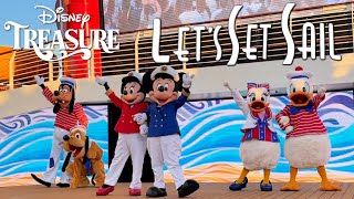 Disney Treasure Lets Set Sail Sail Away Deck Party - Full Show Multi-Angle