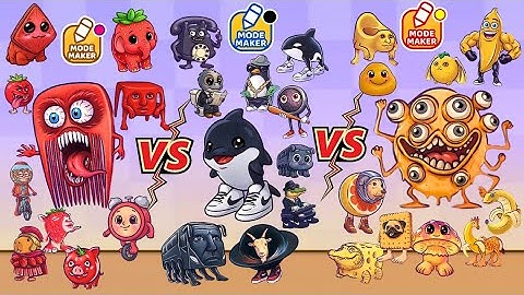 Merge Fellas Italian BRAINROT BLACK VS RED VS YELLOW Mode Gameplay Max Level New Update Mode Maker