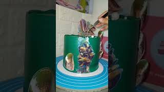 Green Mussel Theme Cake