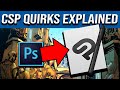 Clip Studio Quirks Explained for Photoshop users