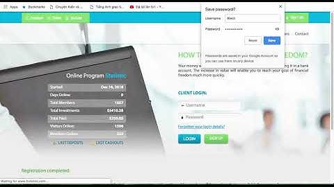 Đầu tư nhanh web min 1$ mới ra 16.12.2018