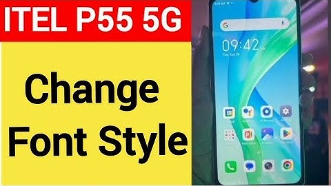 How to change font style, itel P55 5G me font style change kaise karen