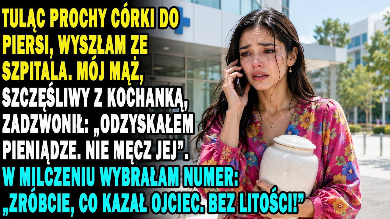 Trzymałam w dłoniach urnę z prochami mojej trzyletniej córki, gdy zadzwonił mój mąż i warknął: „Znudziła ci się ta gierka? Wracaj do domu i zabierz córkę z powrotem do Konstancina, bo zablokuję...