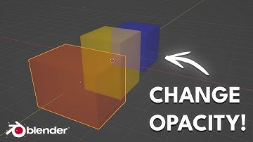 How to Change the Opacity of an Object in Blender Viewport  | Viewport Transparency