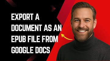 How To Export A Document As Epub In Google Docs Fast And Easy!