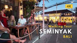 SEMINYAK, Bali Sunset Walk 2026 | Petitenget Beach, Eat Street & Seminyak Village | 4K 60FPS