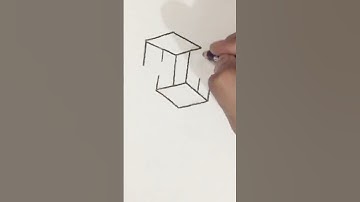 How to draw 3d cube | #shorts || 3d box drawing #viral #viralvideo
