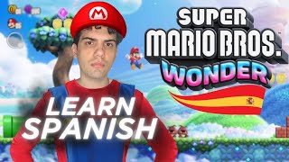 Thumbnail image for Learn Spanish With: Super Mario Bros. Wonder 🍄 | Comprehensible Input Spanish Gameplay