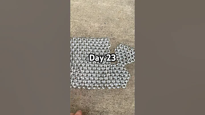 Day 23 of adding soda tabs until I have a full chain mail armor suit