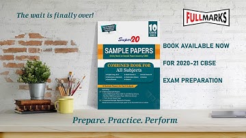 About the Series - Super20 CBSE Sample Paper For Class 10
