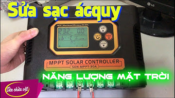 Sửa sạc acquy năng lượng mặt trời MPPT SUOER 12V, 24V  - 30A
