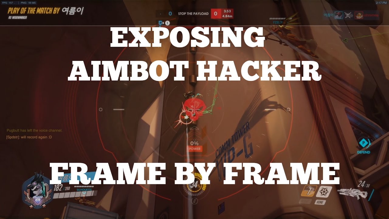 Overwatch Aimbot Hack - FRAME BY FRAME - YouTube