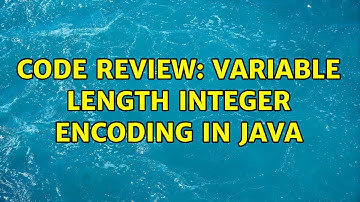 Code Review: Variable length integer encoding in Java