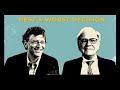 Buffett &amp; Gates: Best and Worst investing decisions