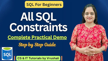 Learn all SQL Constraints Practically with Examples #sqlforbeginners
