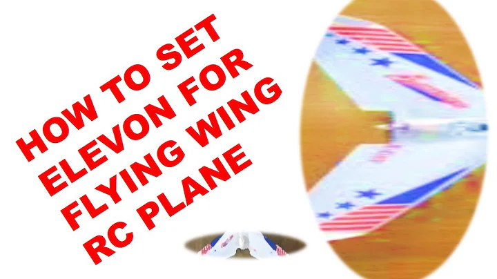 How to set| ELEVON | for a FLYING WING RC PLANE. | ELEVATORS & AILERON|