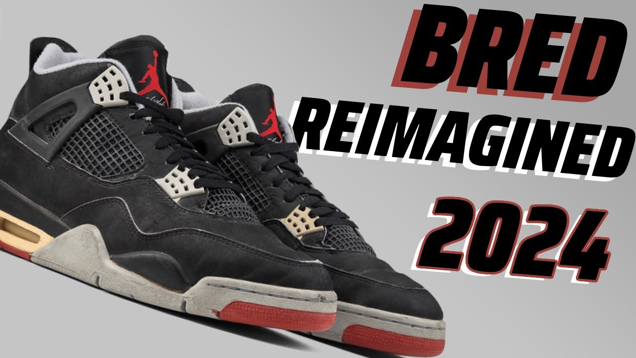 LEATHER UPPER? Air Jordan 4 Bred Reimagined RETURNING 2024! YouTube