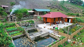 Full Day on the Off Grid Homestead — Livestock Care & Stone Kitchen Build from Scratch