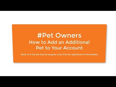 How to Add an Additional Pet to Your Account on Microchip Central