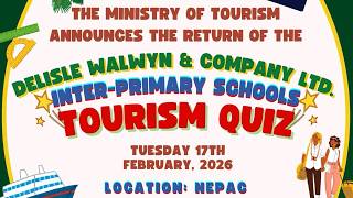 Delisle Walwyn & Company Ltd. Inter-Primary Schools Tourism Quiz - Feb 17, 2026 Delisle Walwyn & Company Ltd. Inter-Primary Schools Tourism Quiz - Feb 17, 2026