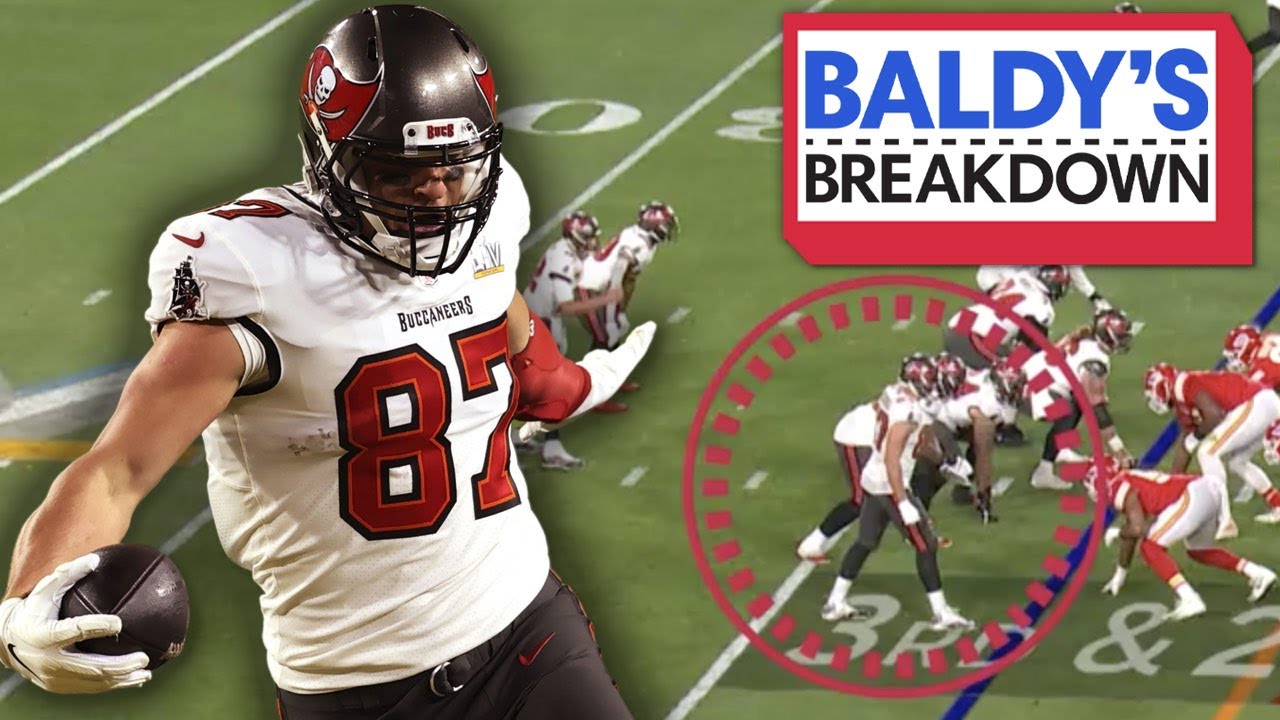 Breaking Down How Gronk Proved He was the GOAT Tight End in SB LV | Baldy Breakdowns