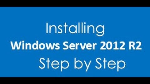install windows server 2012 r2