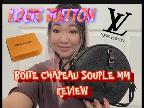 Louis Vuitton Black Empreinte Boîte Chapeau Souple MM