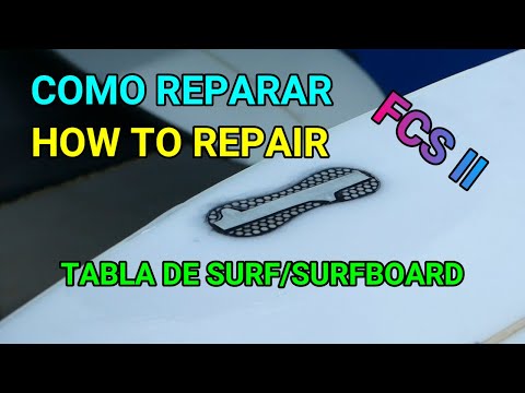 COMO REPARAR FCS II POLIESTER. HOW TO REPAIR FCS II WITH POLIESTER RESIN