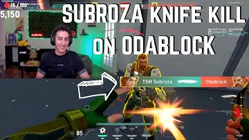 TSM Subroza gets a KNIFE KILL on Odablock in 10 MANS... LOL | VALORANT Clips