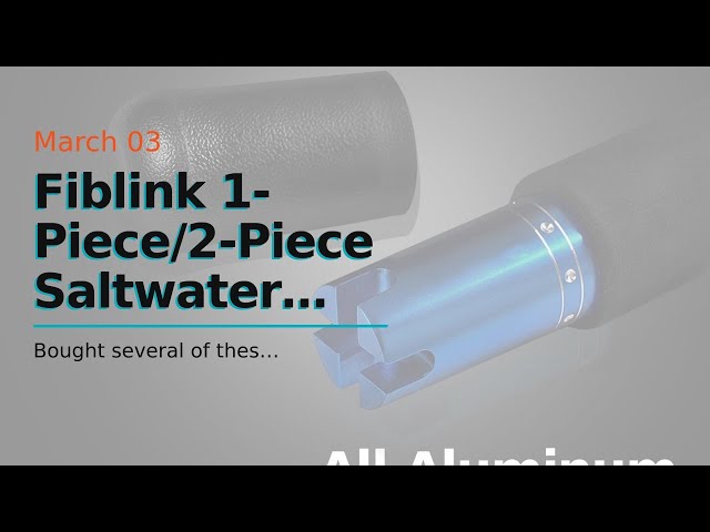 Fiblink 1-Piece/2-Piece Saltwater Offshore Heavy Trolling Rod Big