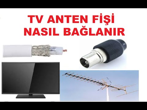 Televizyon tv anten fişi nasıl takılır.