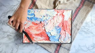 Cherry Vanilla Cake with Red, White, & Blue Swirl Frosting
