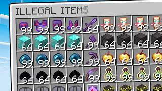 How I Collected Every Illegal Item in This Minecraft SMP..!