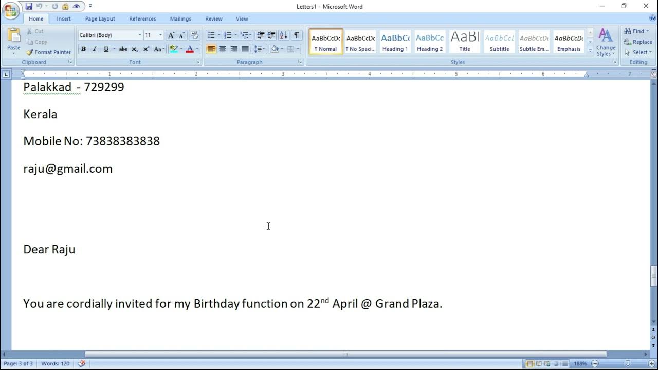 Mail Merge Mail Merge using Excel Various Methods of Mail Merging