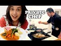 private chef cooks all my meals for a week